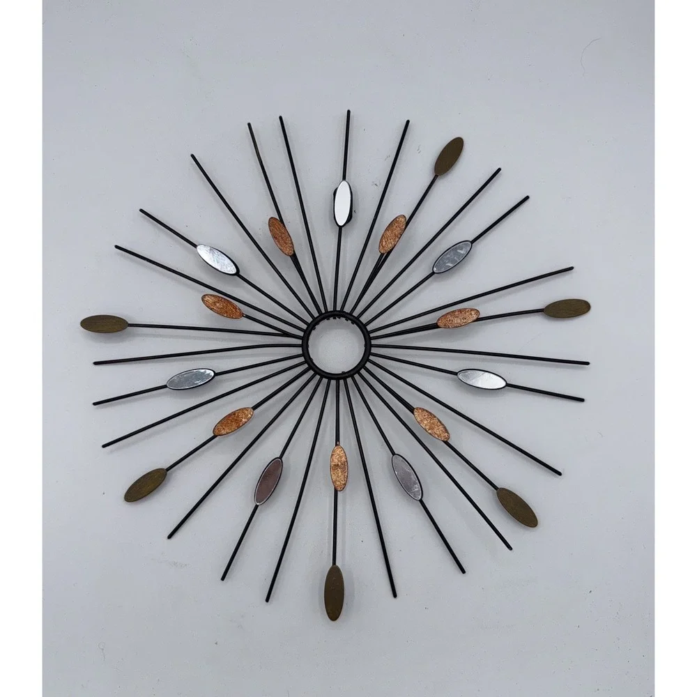 Set Of 3 Metal Starburst Wall Art 12